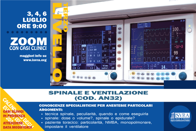 Anestesia spinale e ventilazione meccanica nel paziente toracico