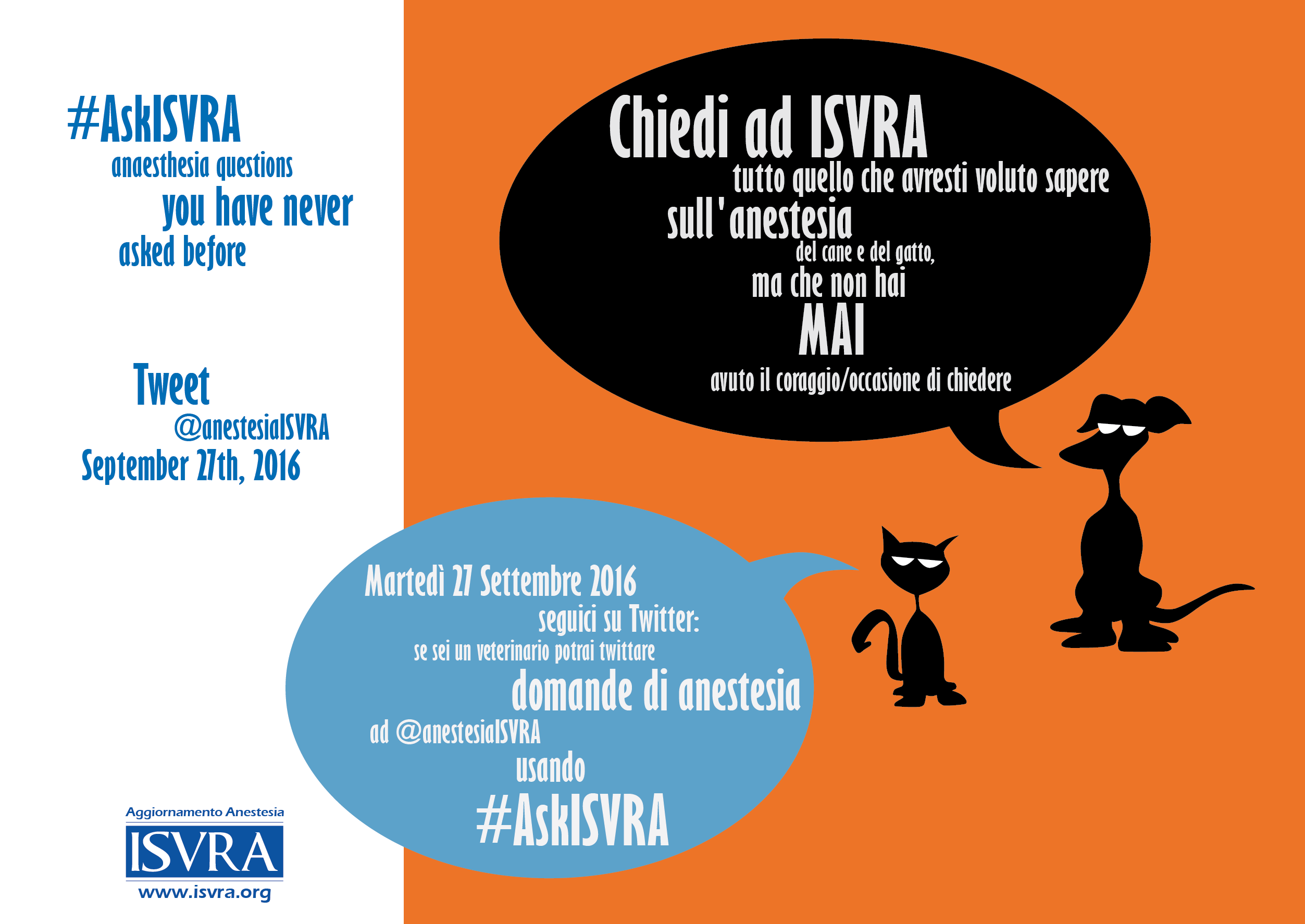 Appuntamneto del 27 settember con #AskISVRA